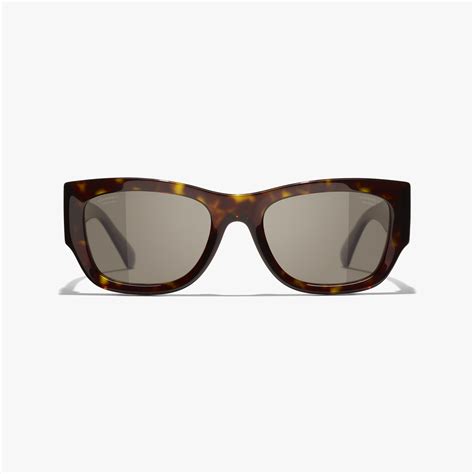 Sunglasses: Rectangle Sunglasses, acetate Dark Tortoise — .